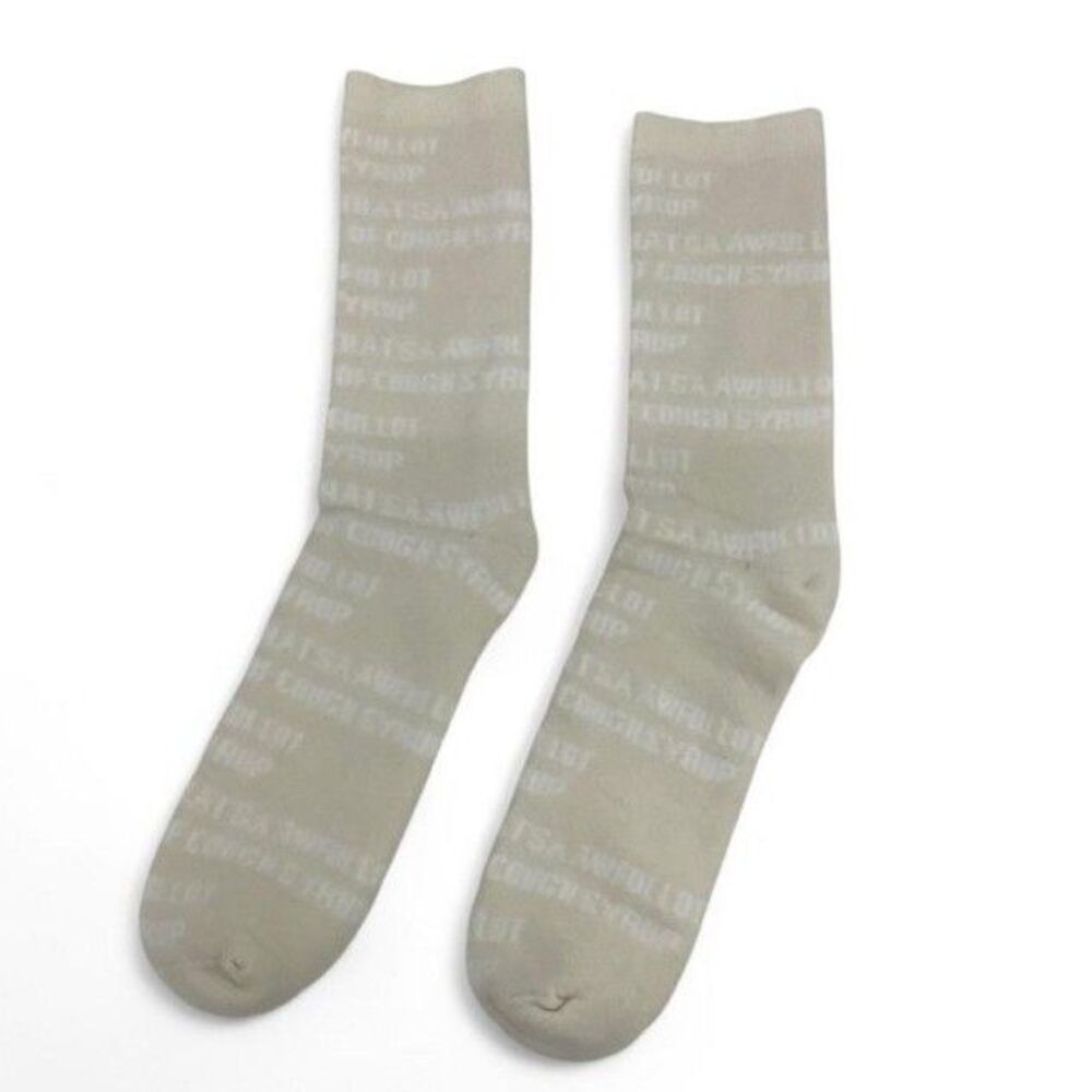 Authentic "That's a Awful Lot of Cough Syrup" Socks - Unreleased Colorway (OS)